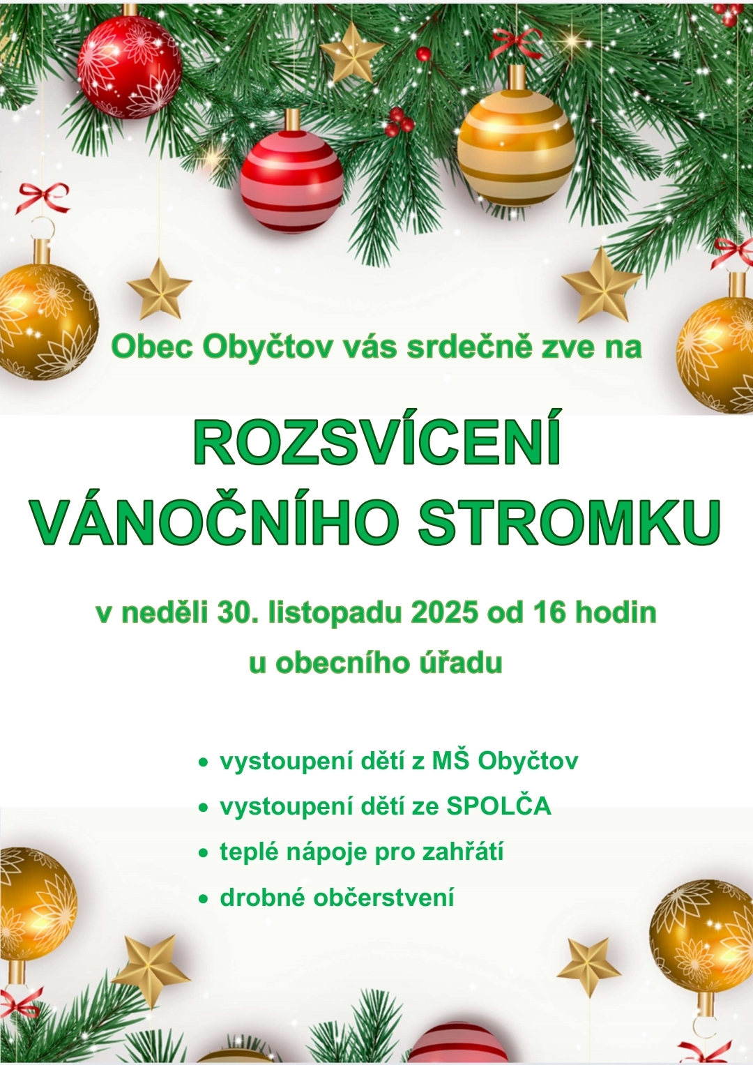 Rozsvícení stromku 2025