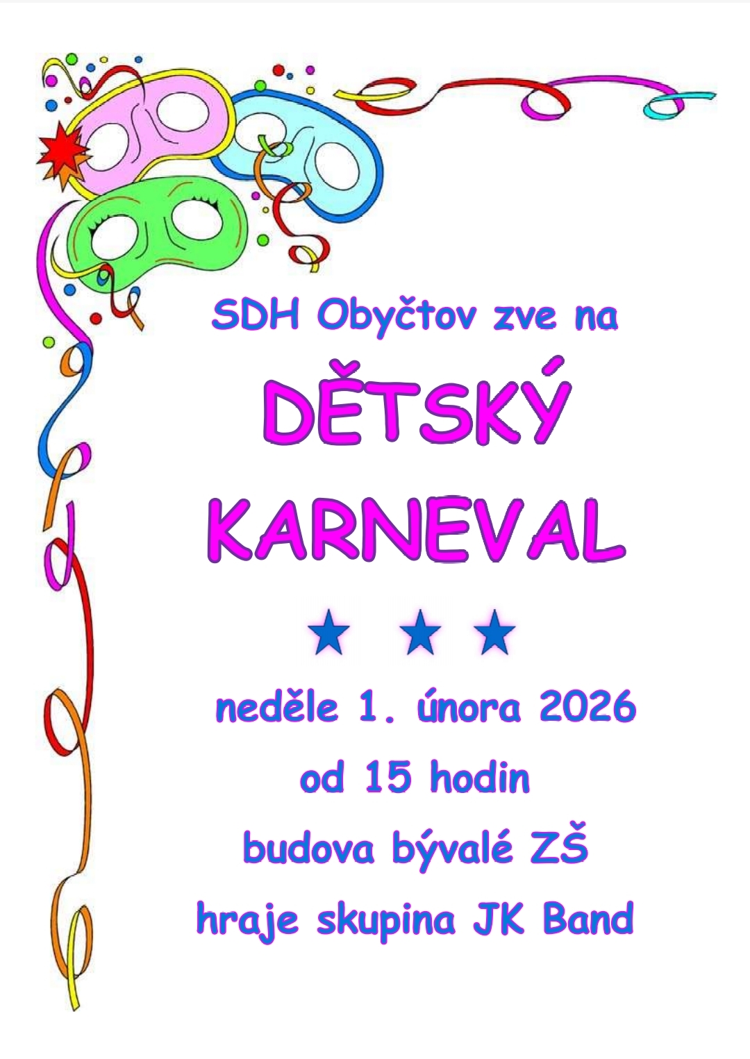 karneval neděle